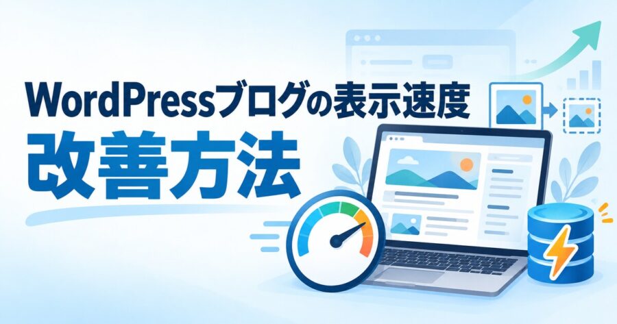 WordPressブログの表示速度を改善する方法