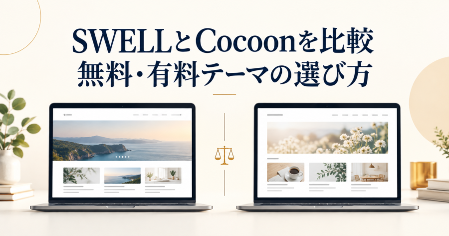 SWELLとCocoonを比較｜無料・有料テーマはどちらがおすすめ？