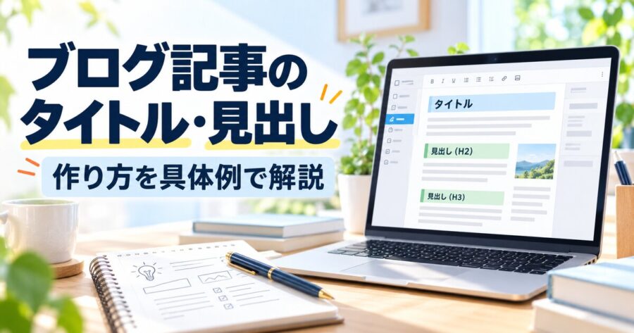 ブログ記事のタイトルと見出しの作り方
