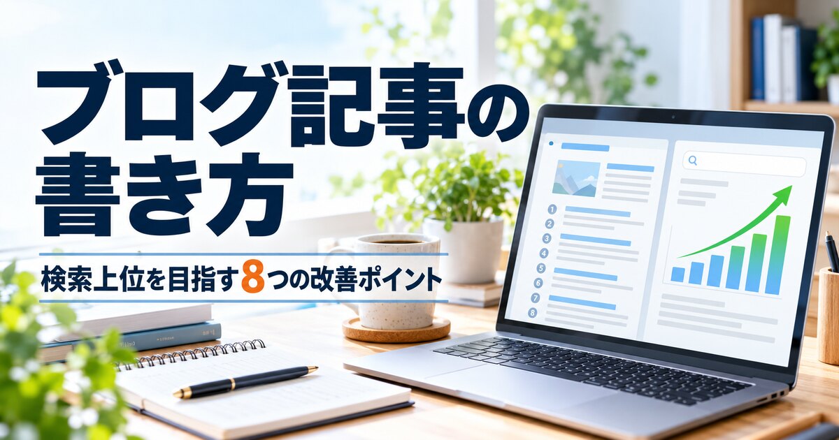 ブログ記事の書き方と検索上位を目指す改善ポイント