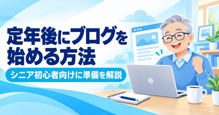 定年後にブログを始める方法
